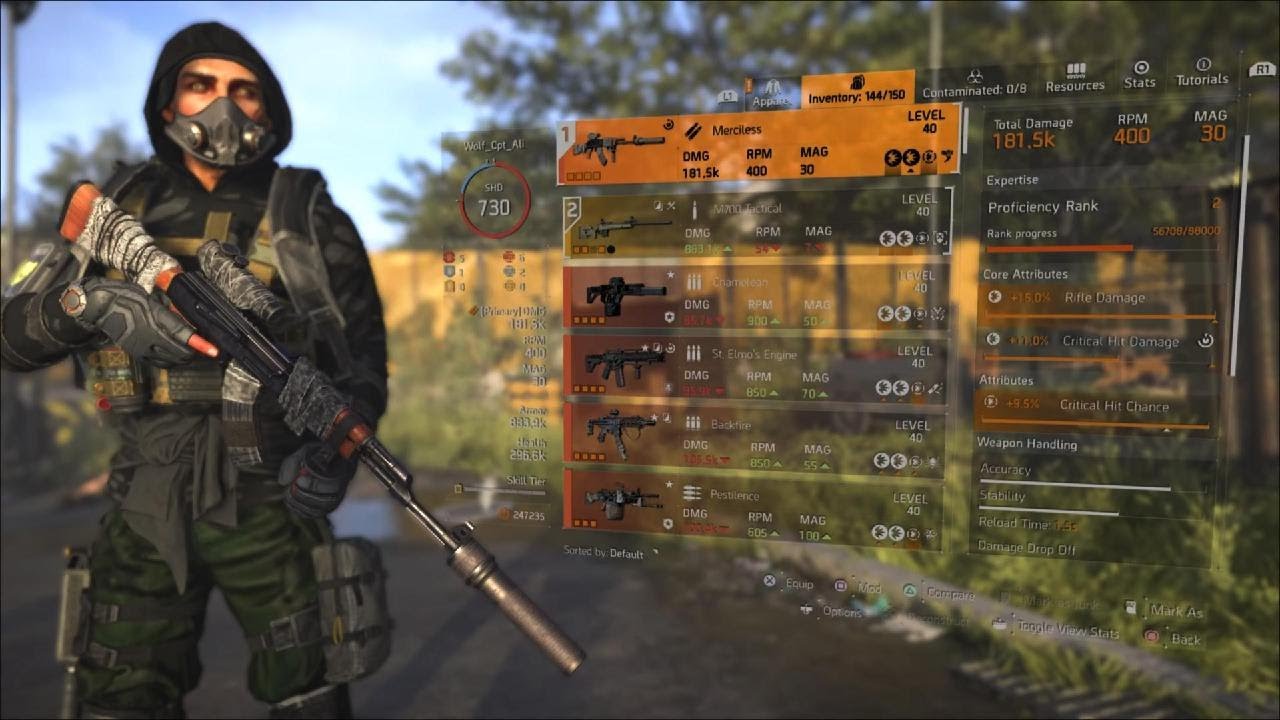 Merciless build no recoil - The division 2 Best talent Headhunter Sniper build 62% bounus armor