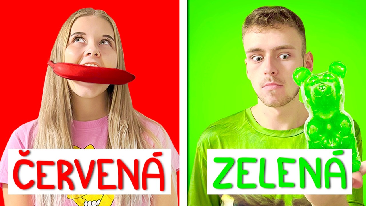 24 hodin JÍME Jídlo POUZE Jedné Barvy