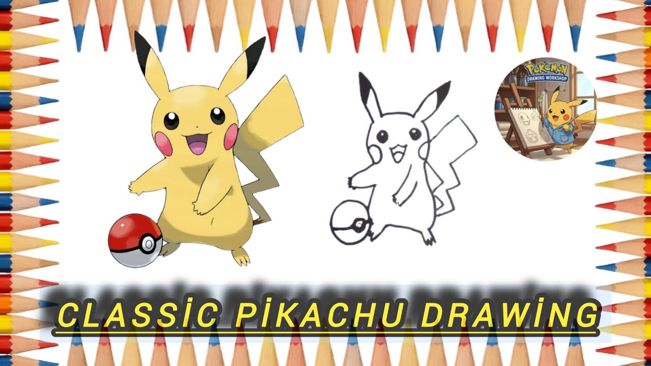 Classic Pikachu Drawing/Pikachu Series 1
