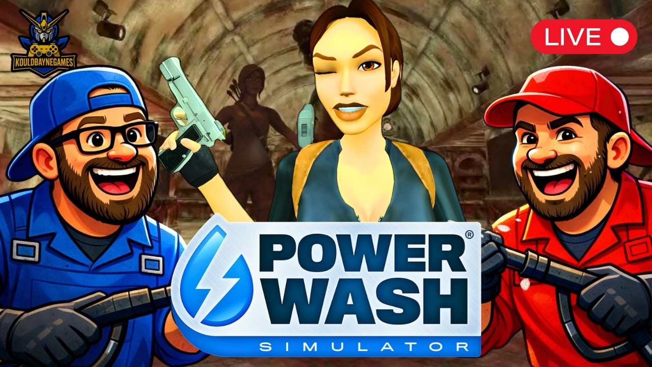 We Found Lara Croft’s Secret Treasure Room! | PowerWash Simulator (Live)
