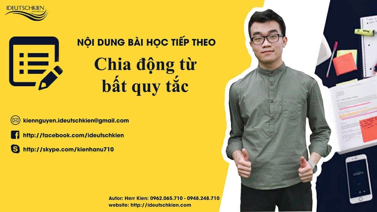 Tiếng Đức cơ bản: Cách chia động từ bất quy tắc