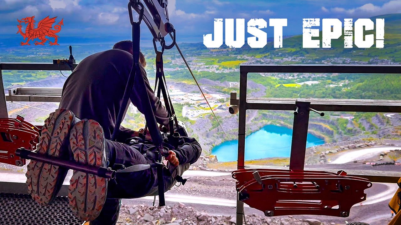 Fastest Zip Line in the World at Penrhyn Quarry Wales!