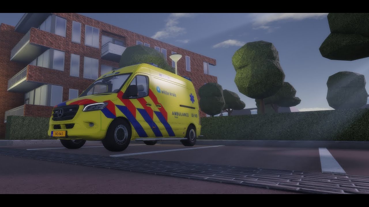 Drukke dienst als Ambulancechauffeur?! [Roblox Leeuwarden]