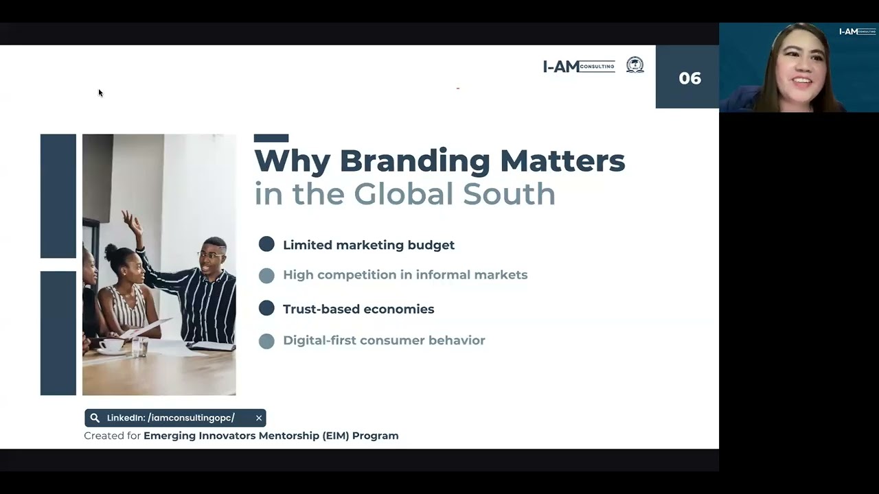 Digital Marketing Tools & Brand Identity Lab by I-AM Consulting under the EIM Program Masterclasses