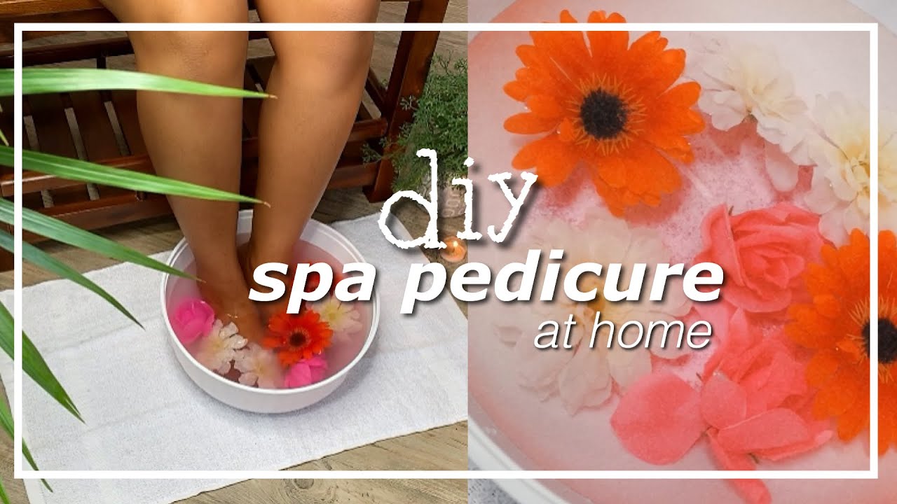 DIY Spa Pedicure At Home Using Dollar Tree Items! | How To Do A Pedicure At Home Quarantine Edition