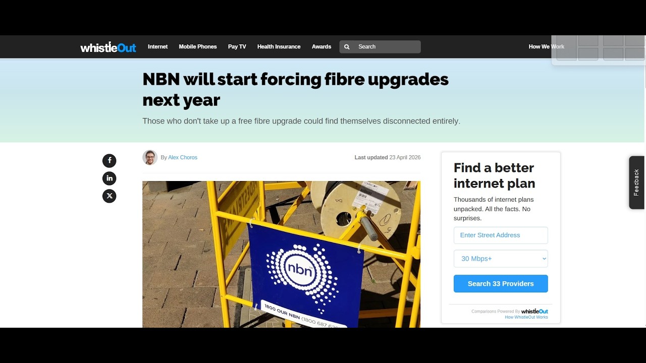 NBN Forced Migrations to FTTP to start July 2027