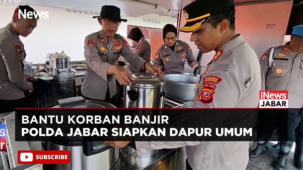 Banjir Karawang Belum Surut Polda Jabar Kirim Mobil Dapur Umum untuk Bantu Korban