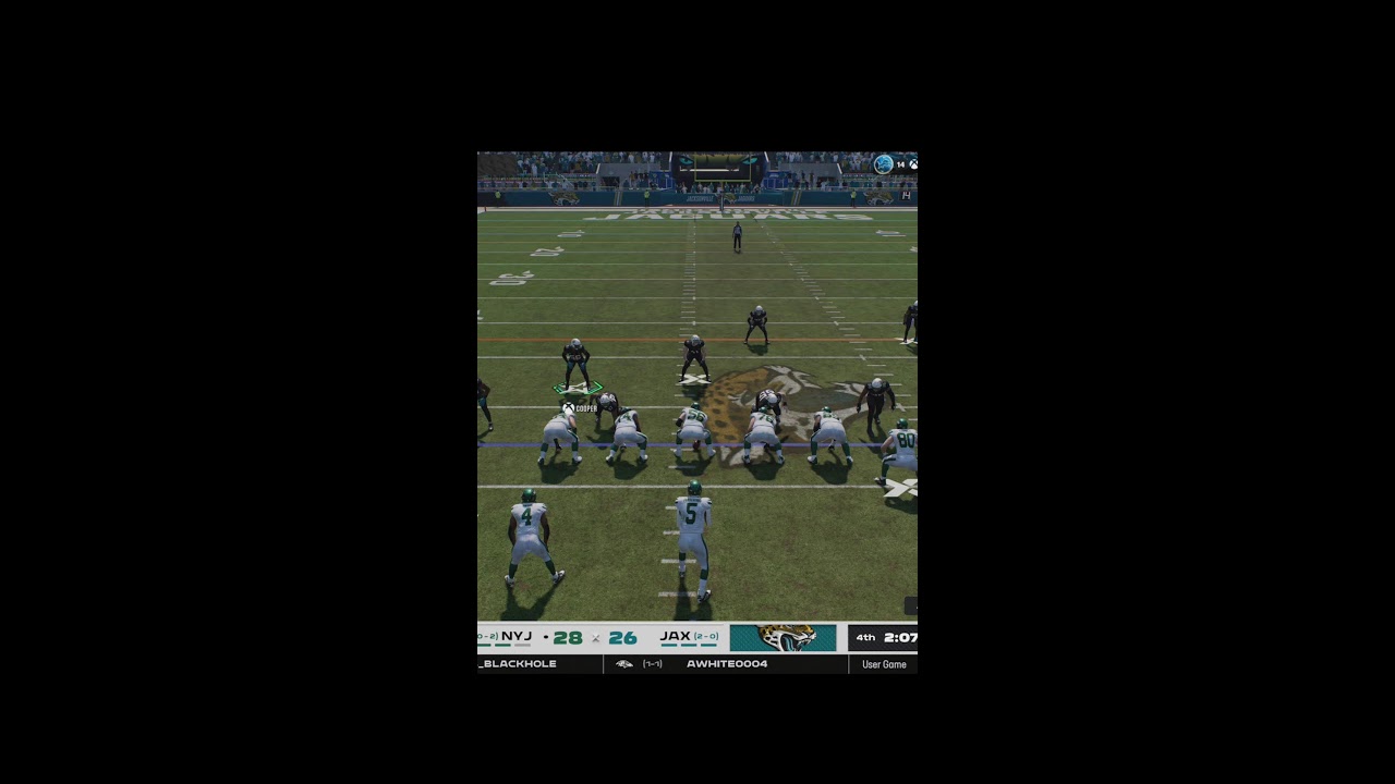 Madden money lg week 3 Jags vs Jets