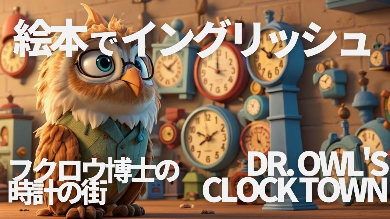 【初級英会話】フクロウ博士の時計の街Dr  Owl's Clock Town