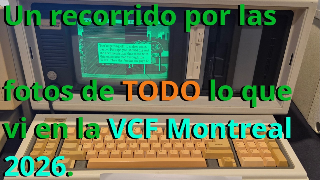 Las computadoras retro que vi en la VCF Montreal 2026!! Charlando viendo las fotos #VCF #VCFmontreal
