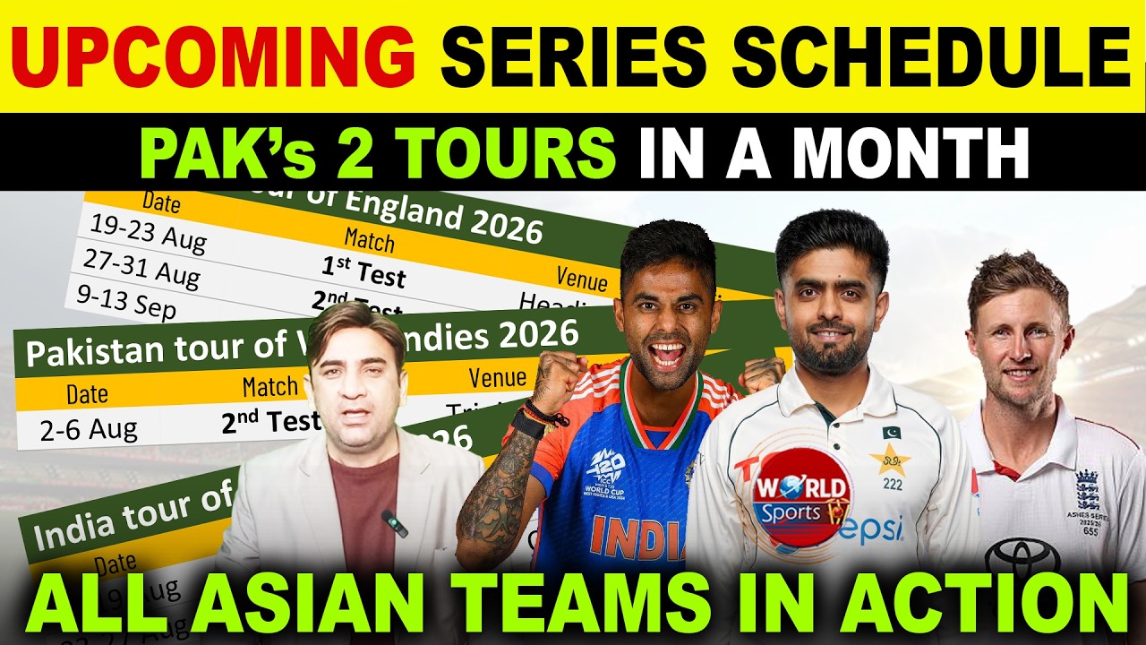 UPCOMING SERIES SCHEDULE! Pakistan&rsquo;s 2 Tours in 1 Month | Asian Teams Action Plan!