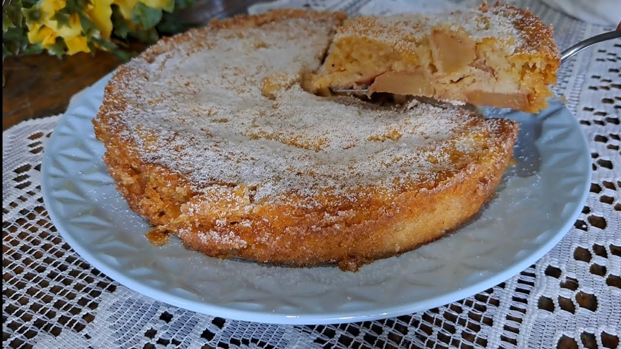TORTA DE MAÇÃ ALEMÃ / NÃO PRECISA BATER BATER A MASSA, FÁCIL E PRÁTICA DE FAZER E DESCOMPLICADA!