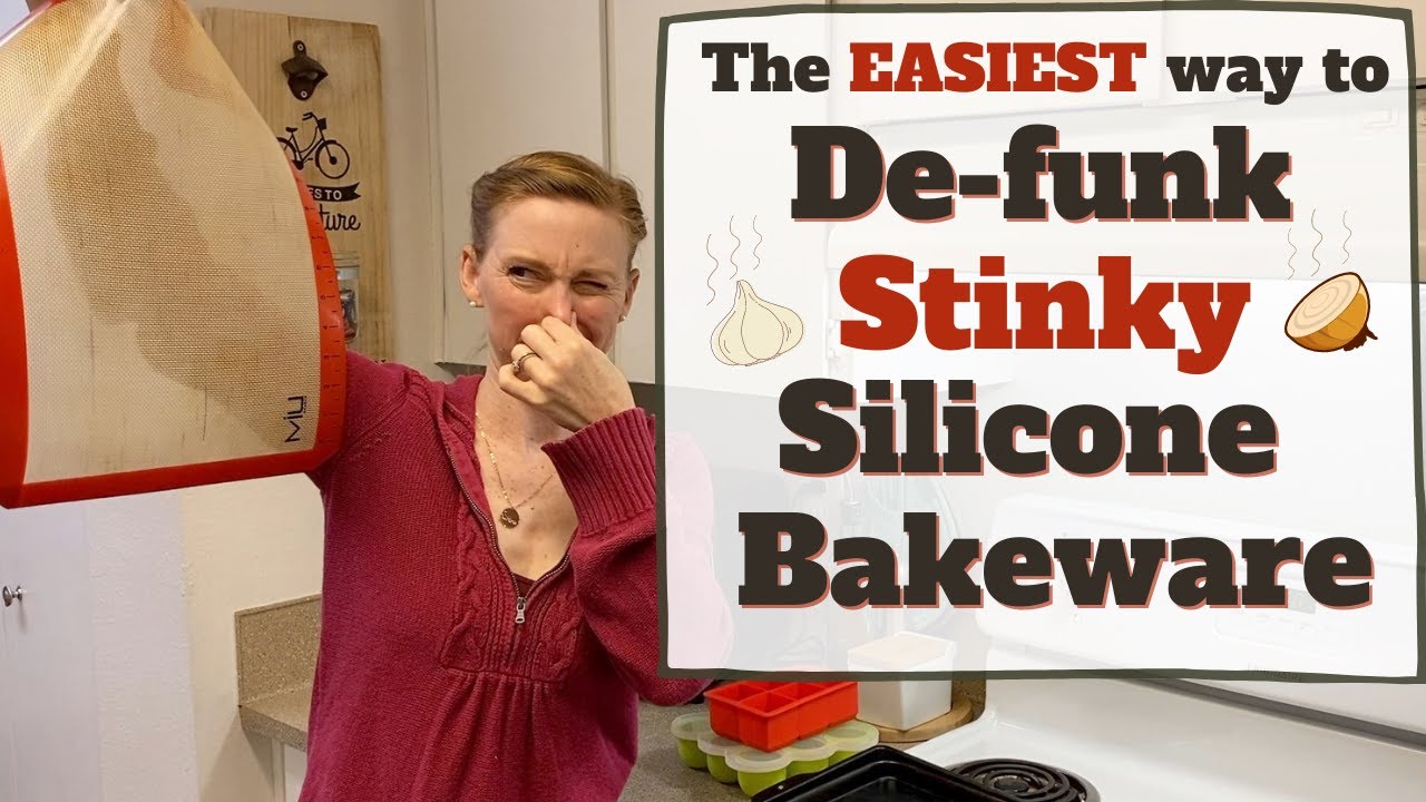 The EASIEST Way to Clean Stinky Smells out of your Silicone Bakeware, Baking Mats, & Ice Cube Trays