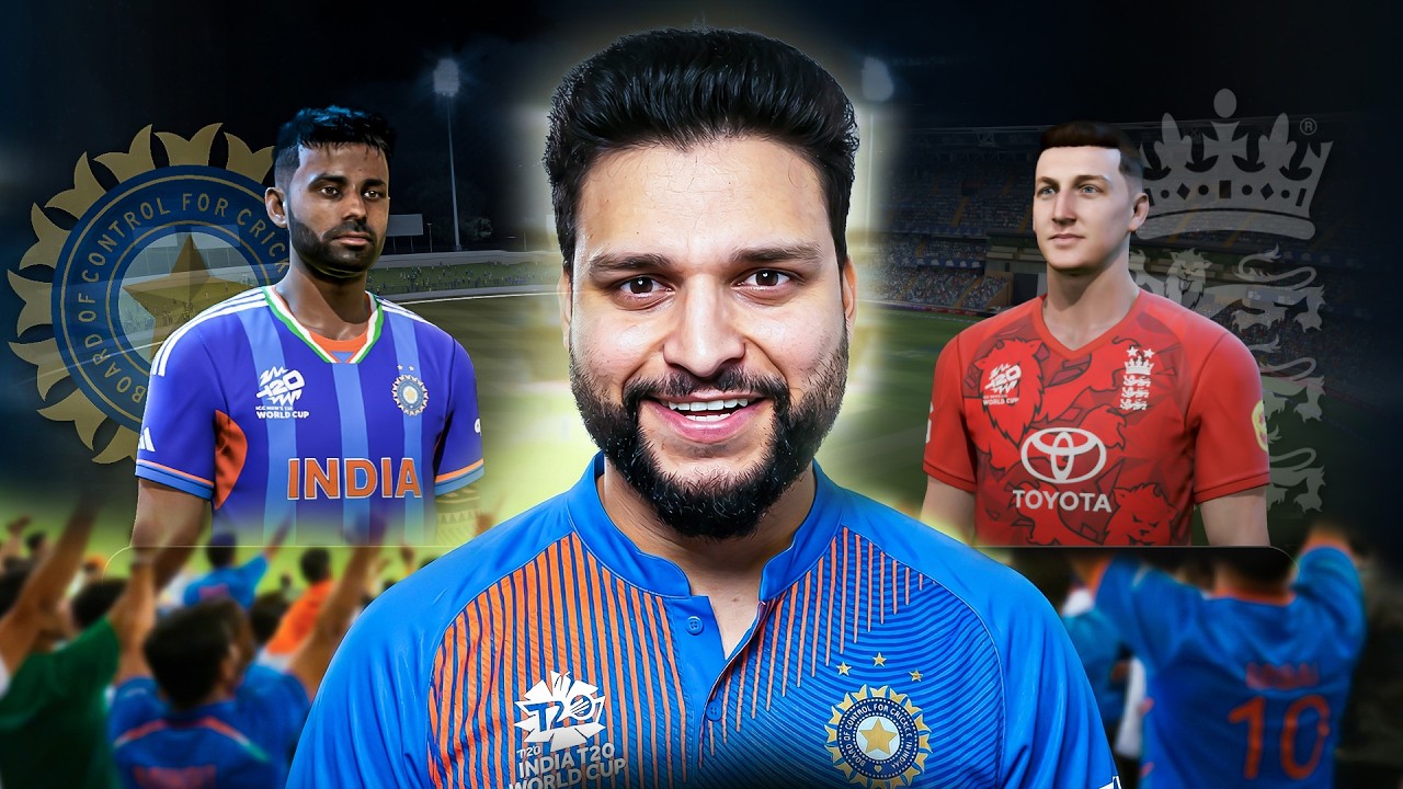 INDIA 🇮🇳 vs ENGLAND 🇬🇧 ! T20 World Cup Semi-final Clash in Cricket 24 Live Gameplay🏆🔴 Shinigami