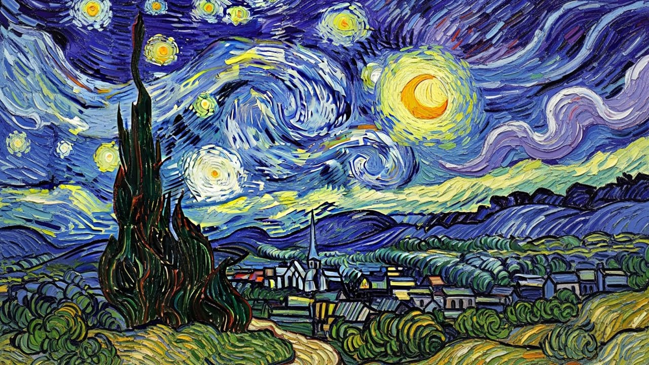 Relaxing 4K ART TV: Vintage Van Gogh Impasto Scrensaver for Ambient | Voyage Artistique