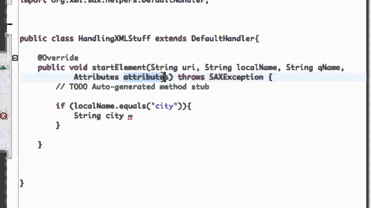 Android Application Development Tutorial - 158 - Start Element method