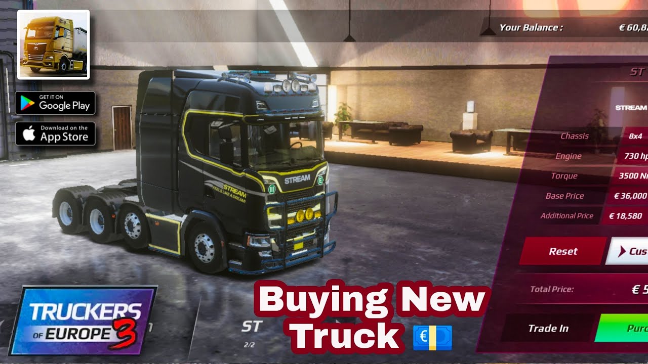 Purchasing New Truck With Full Upgrade (730 HP)| Truckers Of Europe 3