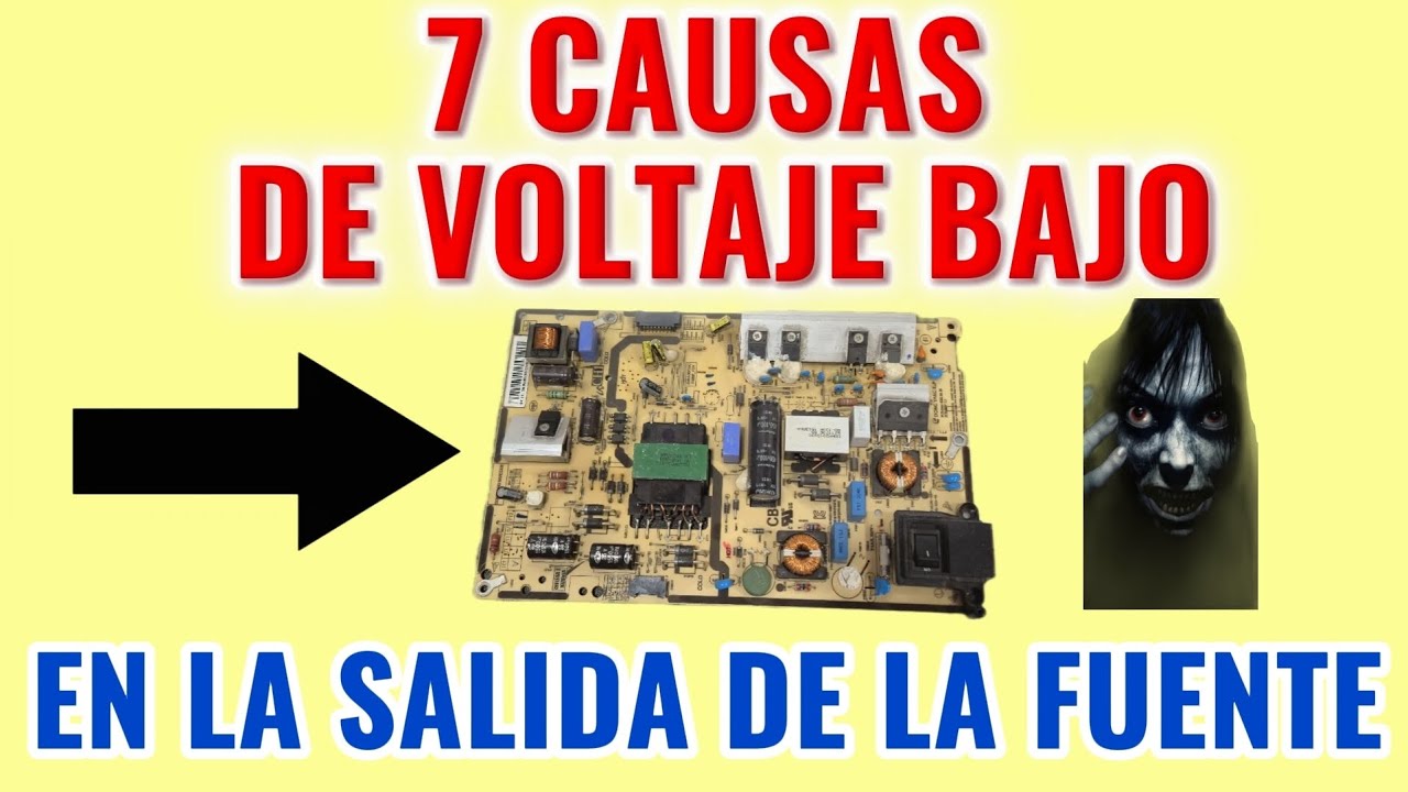 ✅️7 CAUSAS DE BAJO VOLTAJE EN LA SALIDA DE LA FUENTE CONMUTADA 