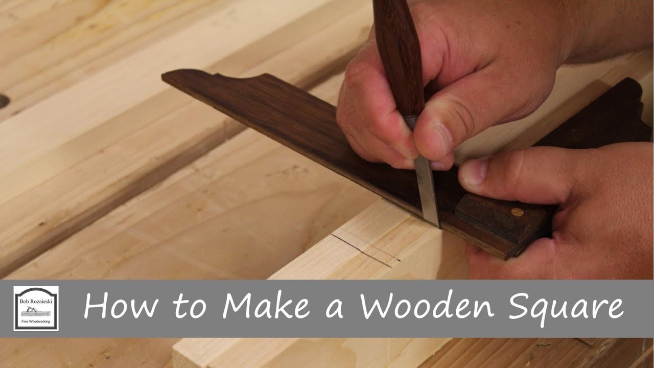 How to Make a Wooden Try Square - Hand Tool Woodworking