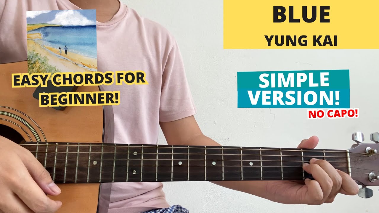 Blue - Yung Kai (Guitar Tutorial) Easy Chords For Beginner! No Capo! TIKTOK VIRAL!