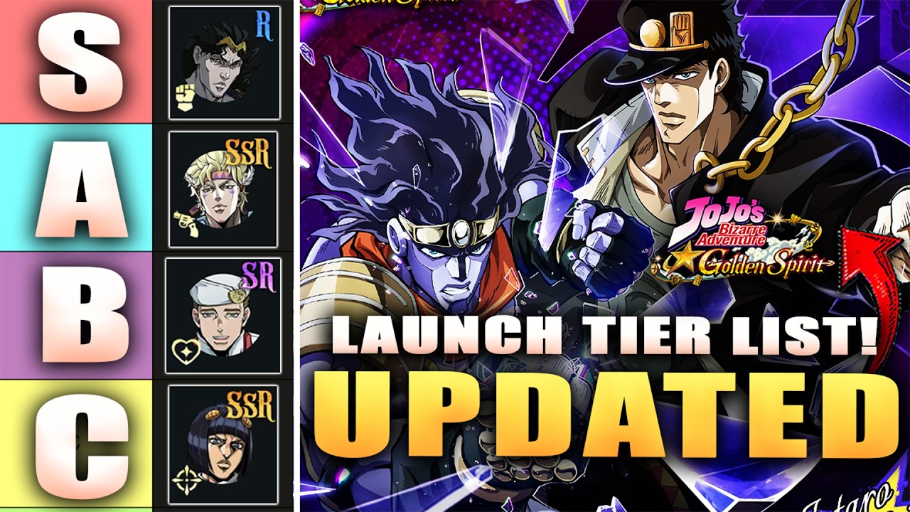 *ОБНОВЛЕННЫЙ* ТИР-ЛИСТ НА РЕЛИЗЕ в Jojo Bizarre Adventure Golden Spirit!