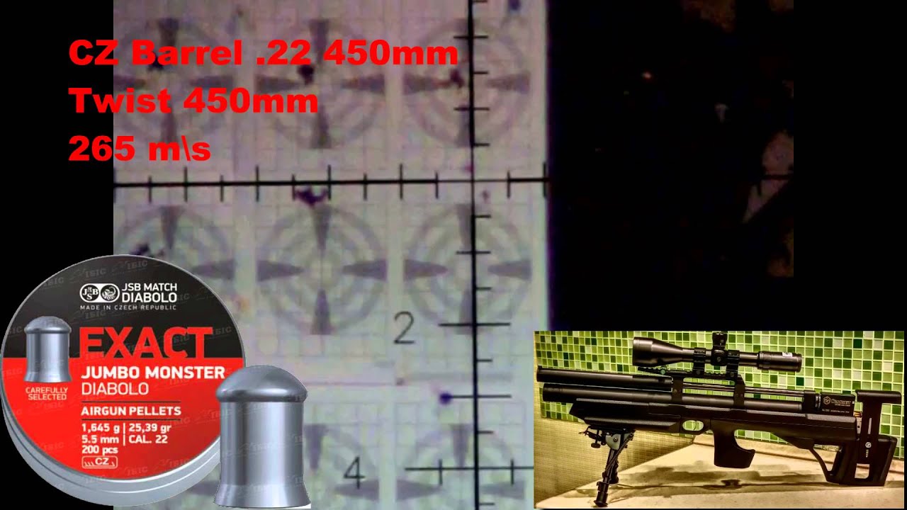 KalibrGun Cricket .22 Maximum Power Different Pellets Test