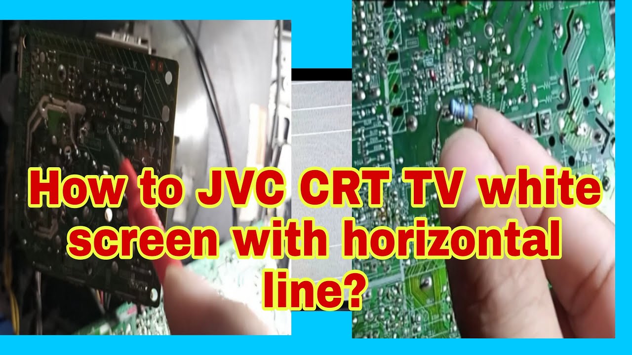 How to JVC CRT TV white sreen