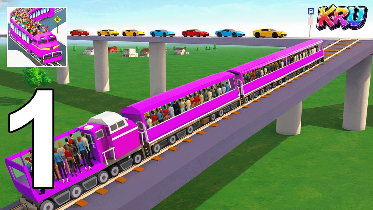 Passenger Express Train Game Walkthrough Part 1 - Transportation (Gameplay iOS, Android)
