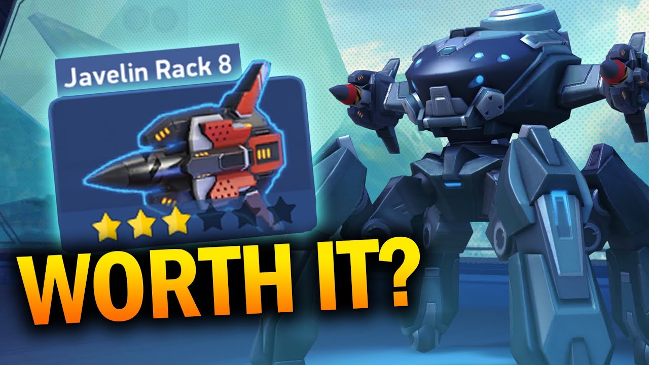 JAVELIN RACK 8 WORTH IT? - Best Early Weapons for Arachnos in Mech Arena