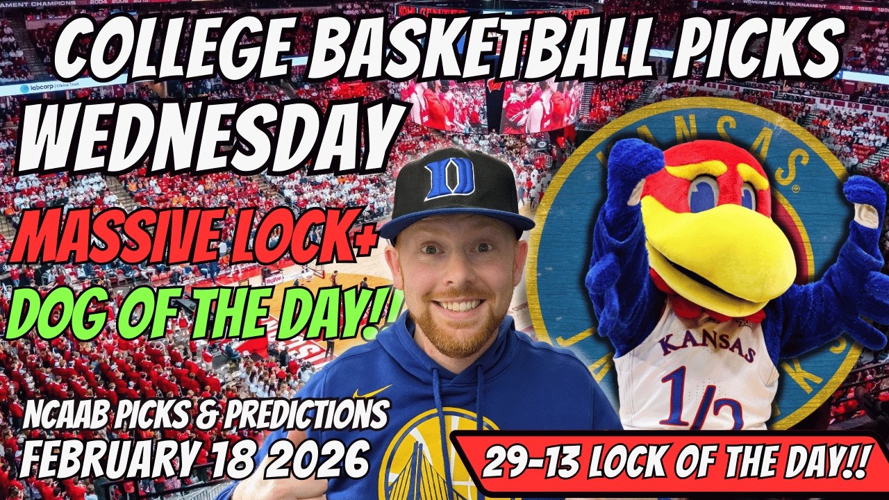 College Basketball Picks Today Wednesday 2/18/2026 | Free NCAAB Best Bets, Props, and Predictions