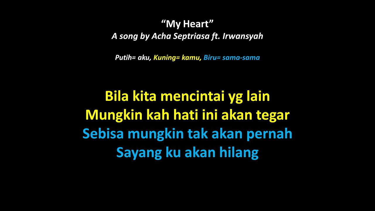 My Heart (Versi Duet) | Nyanyi Bareng | Part Cowok Only | Full Version