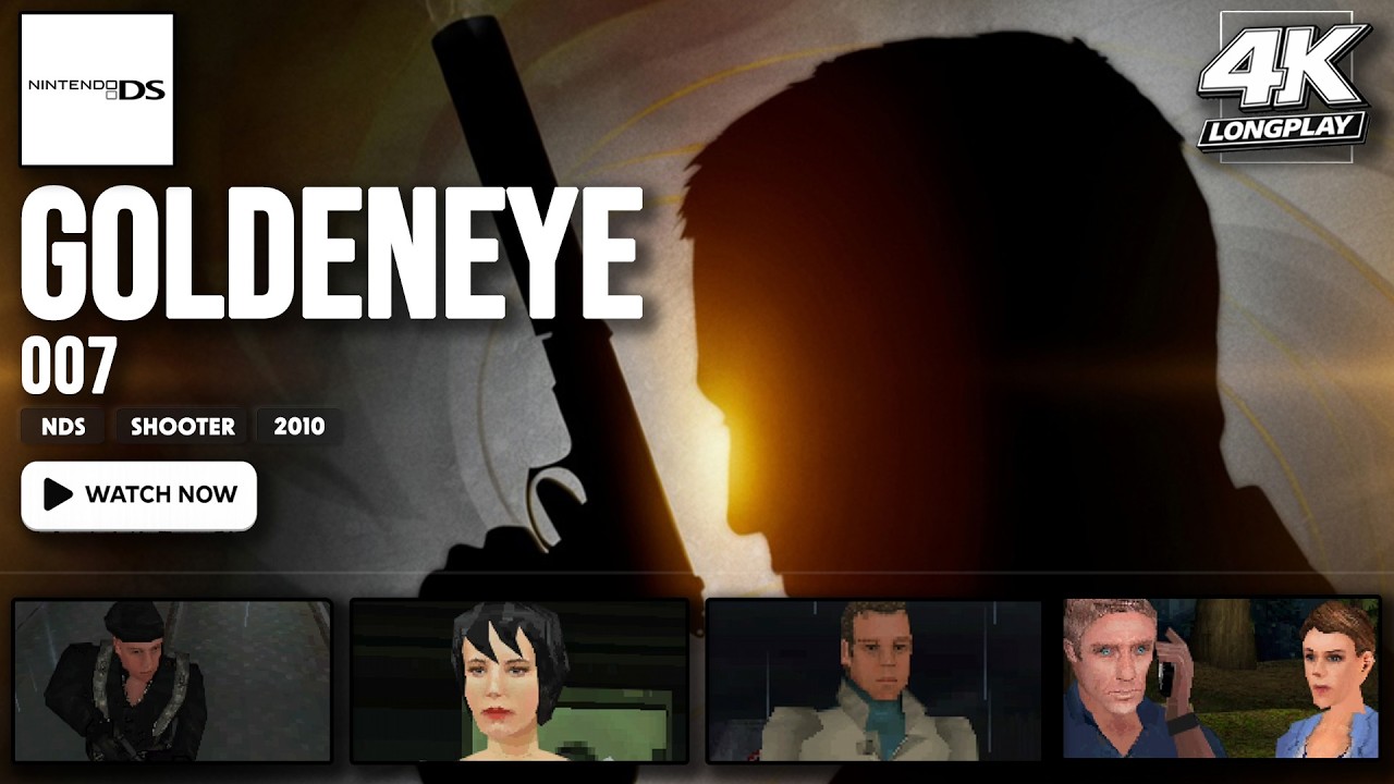 [NDS Longplay] GoldenEye 007 | Full Game Walkthrough | 4K