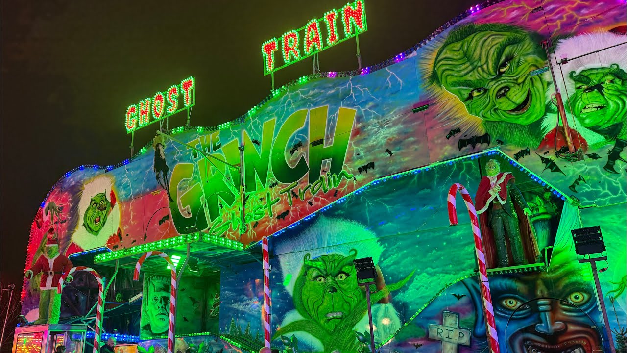 The Grinch Ghost Train On Ride pov