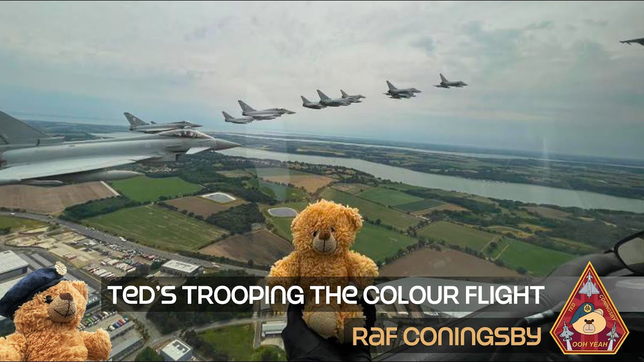SPECIAL: SQN LDR TED CONINGSBY FLIES IN FORMATION • TROOPING THE COLOUR RAF CONINGSBY 17.06.23