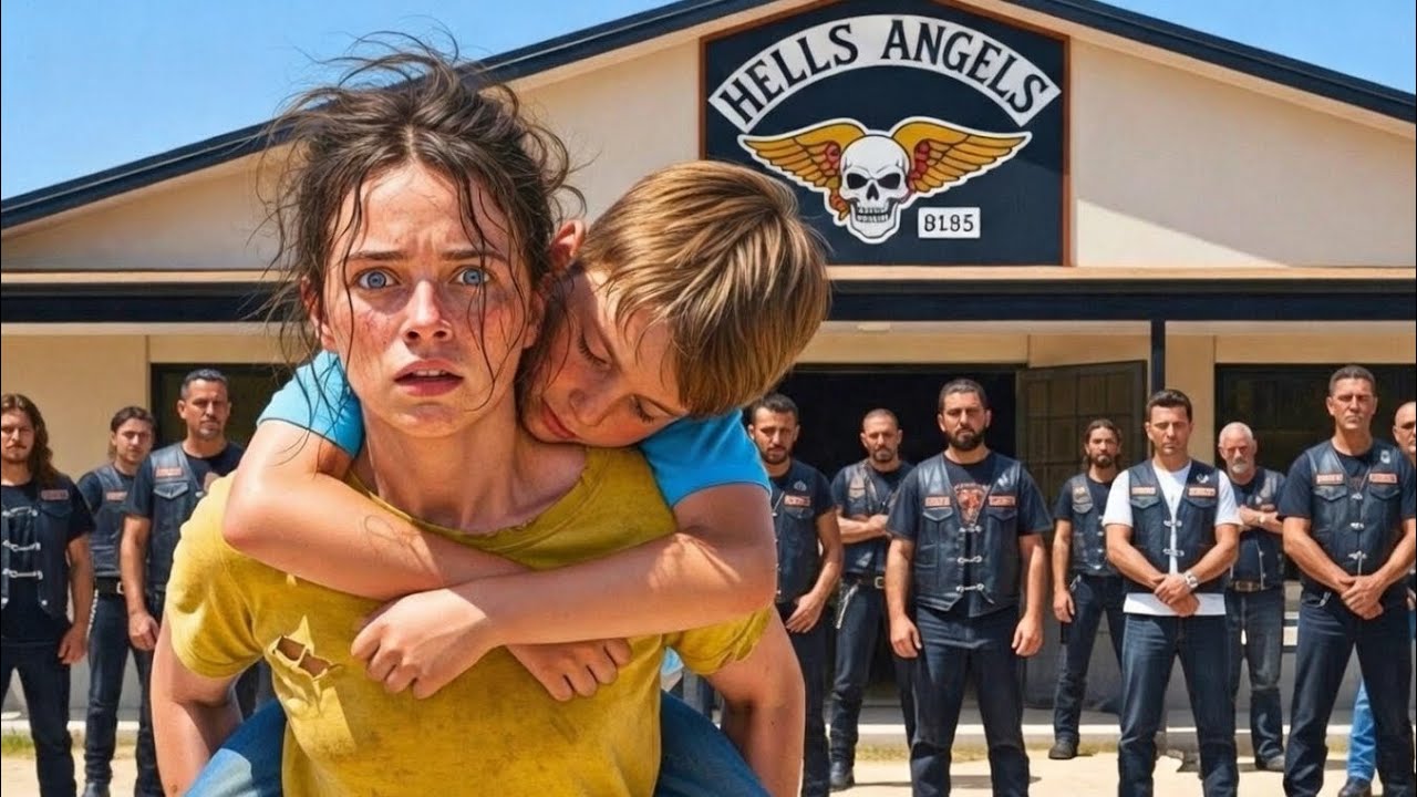 Hold on to me! — Poor Girl Carried a Blind Boy Home,He Was a Hells Angel’s Son