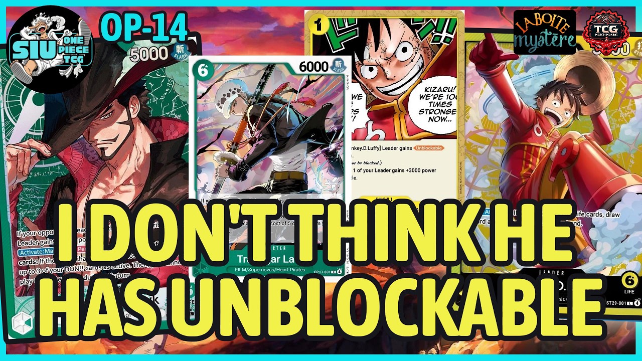 I DON'T THINK HE HAS UNBLOCKABLE - [OP14-EB04] 🟢 Mihawk VS. 🟡 ST29 Luffy 🎮 GAMEPLAY