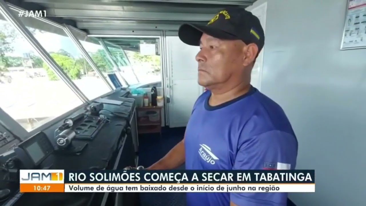 Seca do Rio Solim&otilde;es em 2025