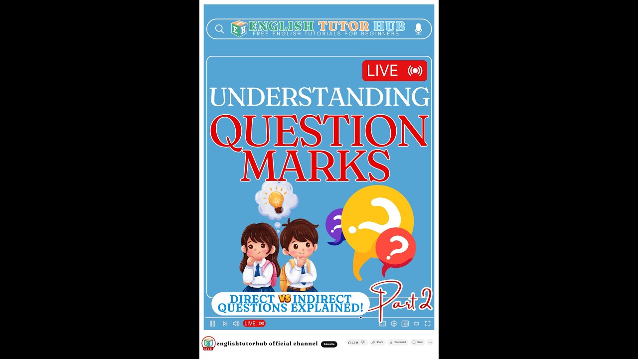 Understanding Question Marks | Direct vs Indirect Questions Explained! (Part 2)
