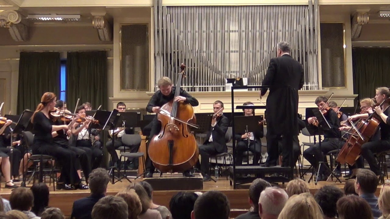 V. Pichl, double bass concerto no. 1 - Sebastian Brettfeld, Mlad&iacute; brněn&scaron;t&iacute; symfonikov&eacute; Brno 2019