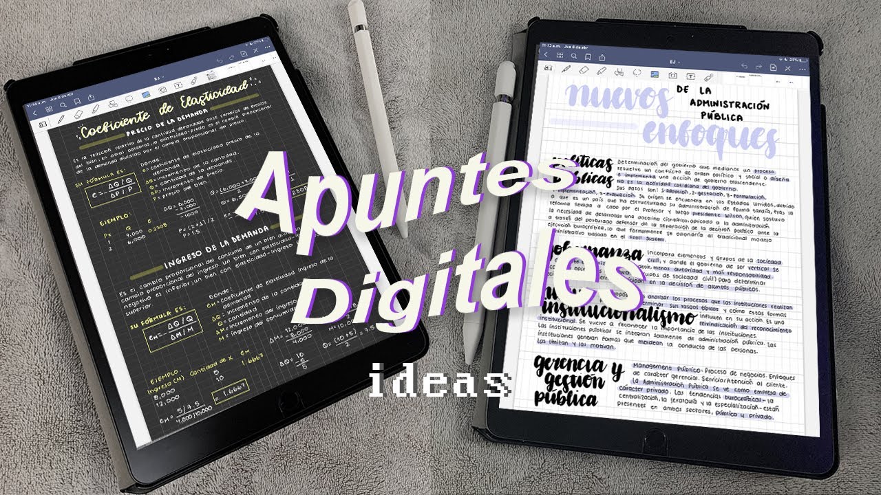 Haz apuntes digitales conmigo✏️ | 2 ideas | goodnotes 5