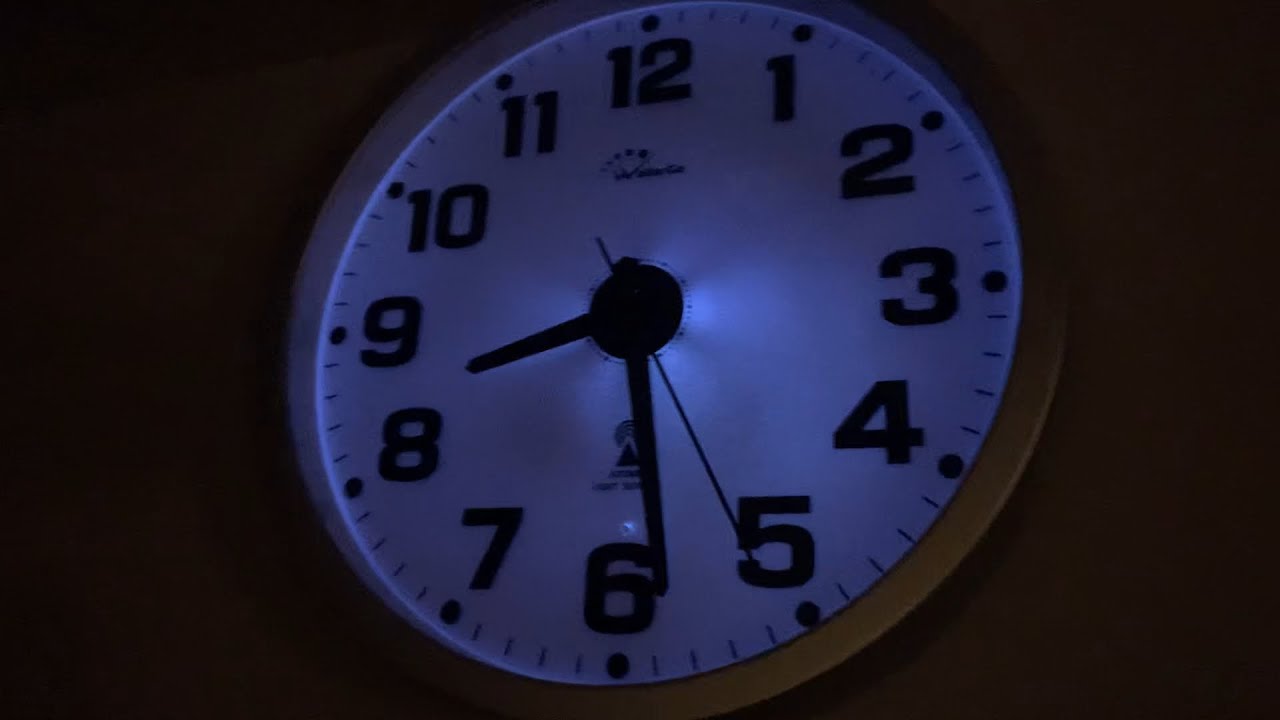WallarGe Atomic Wall Clock with Night Light Review