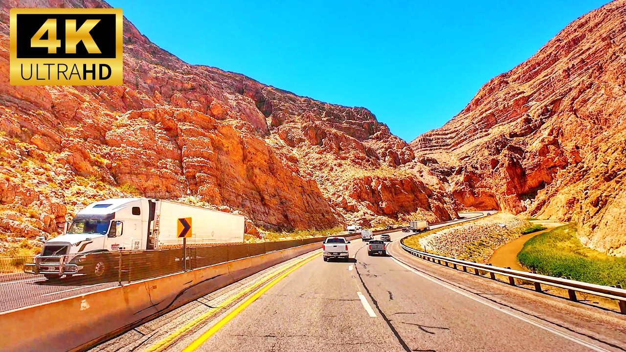 Salt Lake City to Los Angeles Complete Scenic Drive | Utah to California in 4K