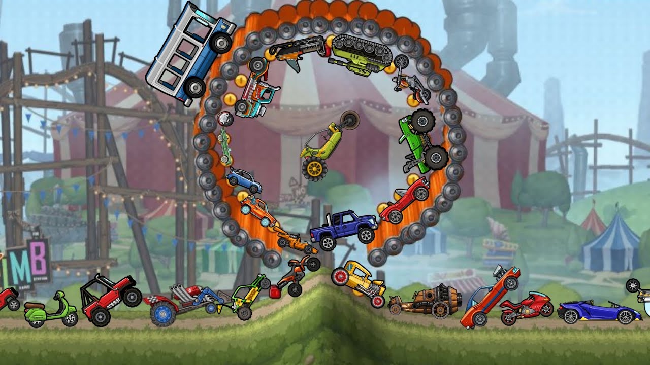 Cursed Wheel VS All Vehicles 😳| Hill Climb Racing 2