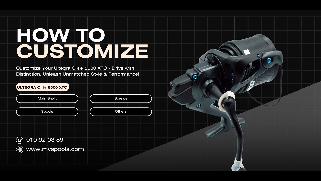Ultegra CI4+ 5500 XTC Customized Reel By Mv Spools