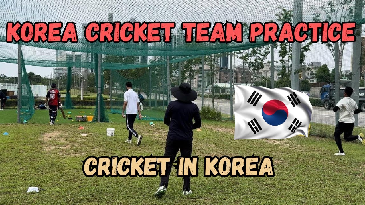 Korean Cricket Team Practice Session l Rising Star of East Asian Cricket #cricket #southkorea #icc