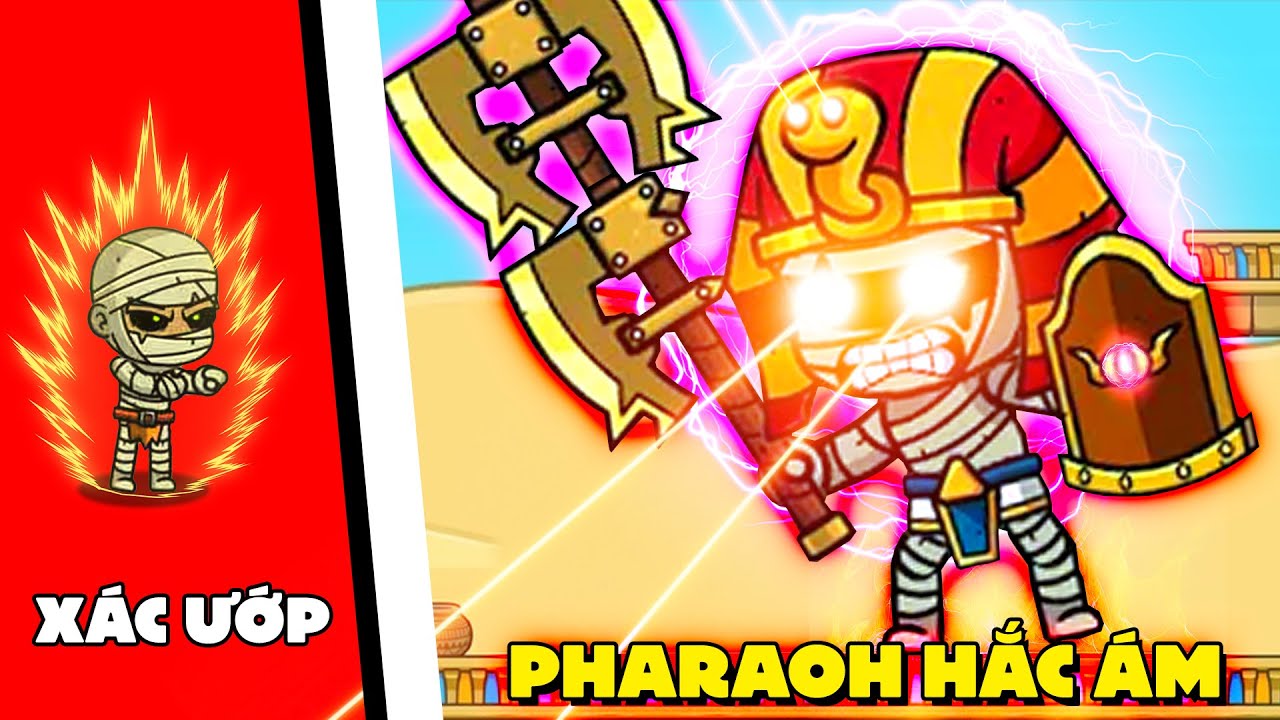 PobbRose XÁC ƯỚP vs PHARAOH HẮC ÁM !!! (PobbRose Siêu Dũng Sĩ) | Knight Hero Adventure ✔