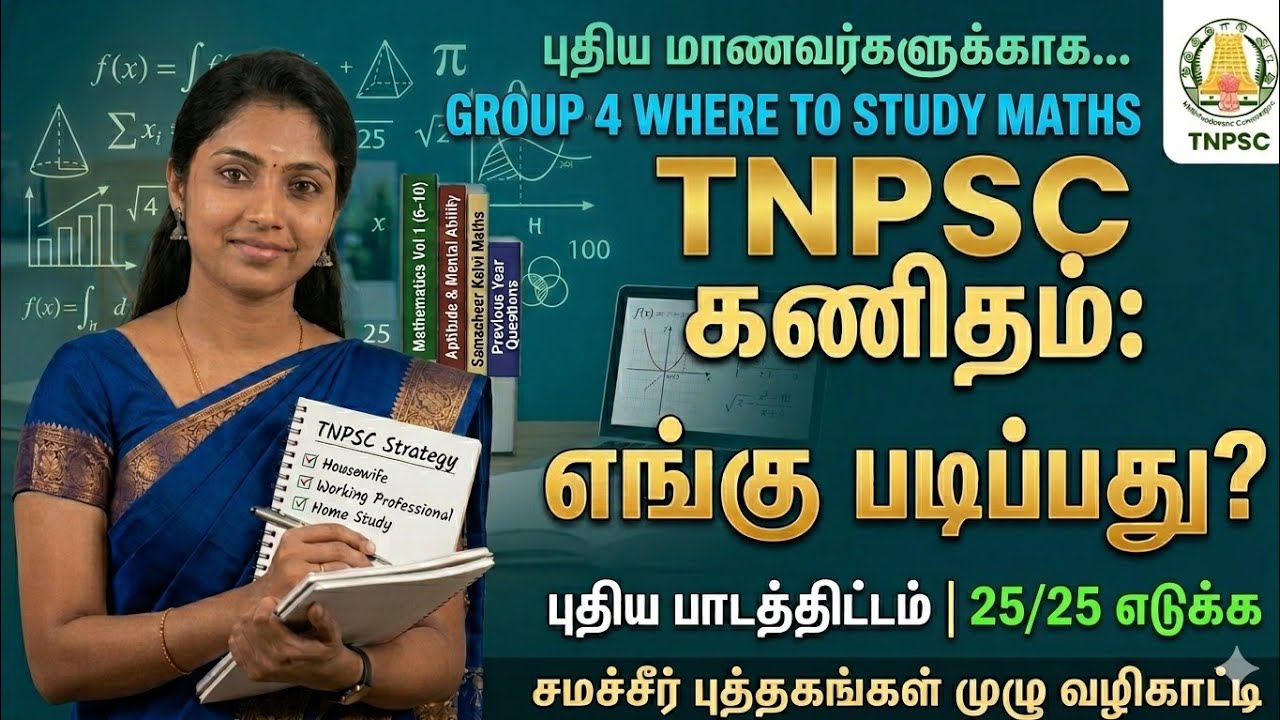TNPSC கணிதம்: Zero-வில் இருப்பவரா நீங்கள்? | Group 4 & 2 Maths Where to Study? | Samacheer Books