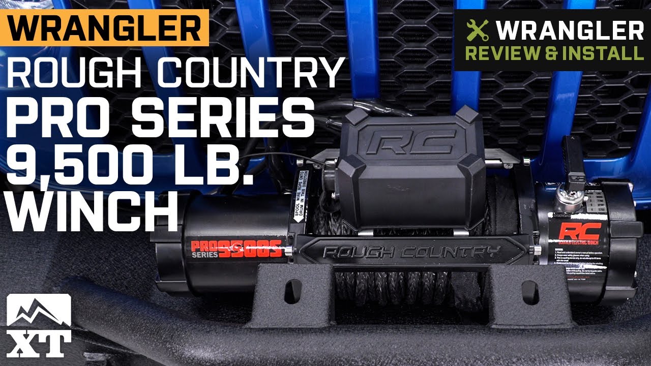 Rough Country PRO Series 9,500 lb. Winch with Synthetic Rope Review & Install