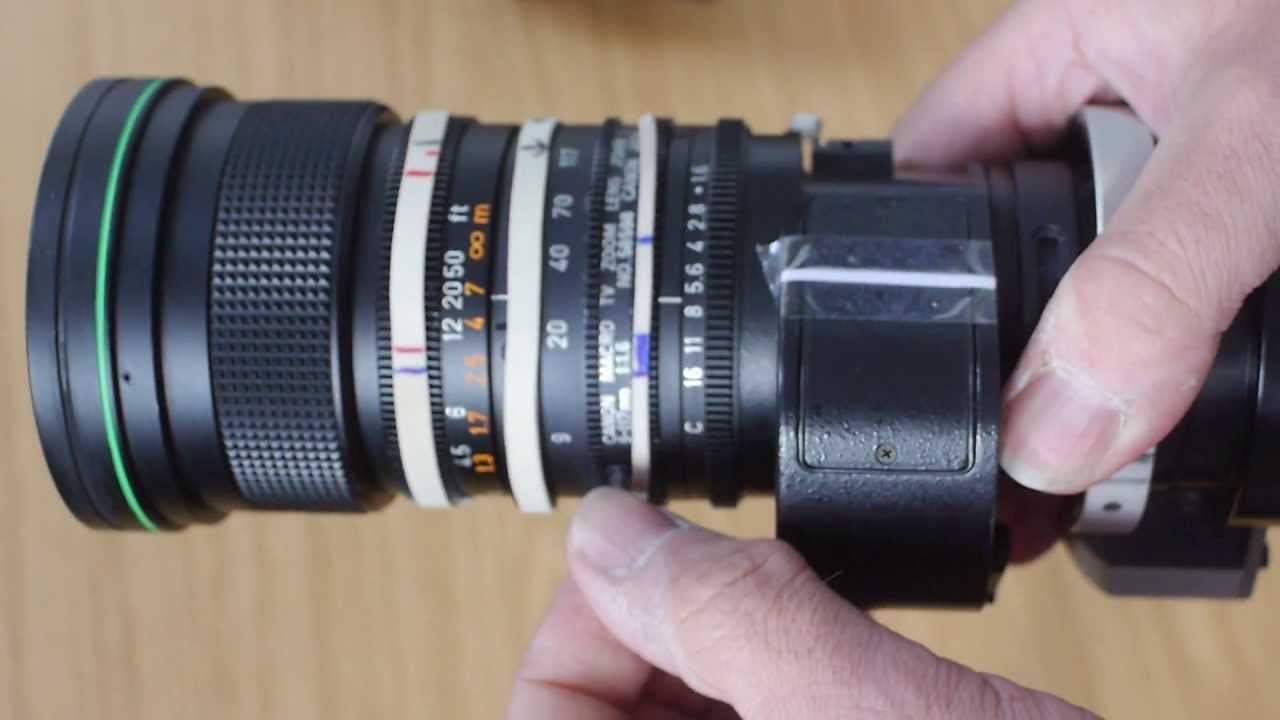 Tale of two long Canon lenses: Canon 9-117mm f/1.6 B3 and Canon 300mm F4 IF FD watch in HD
