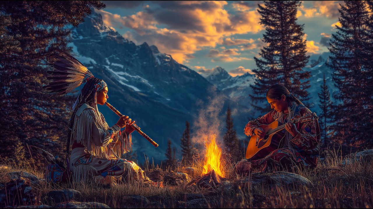 Native American Flute & Guitar 🔴 Morning Meditation for Healing & Grounding (4K)